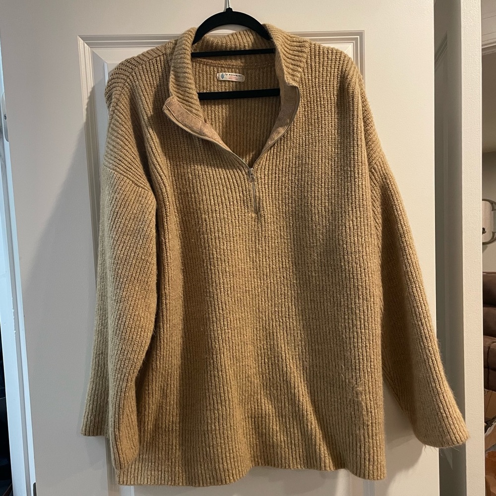 Free People half-zip sweater